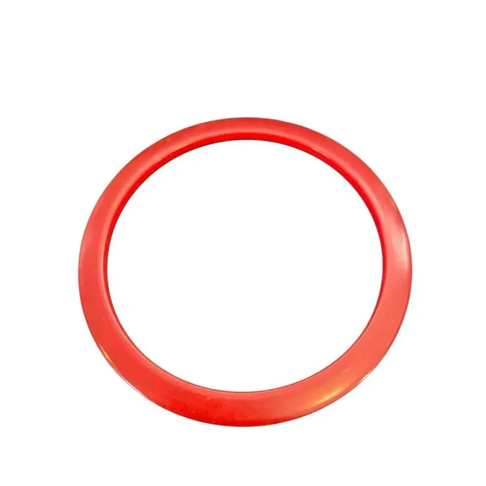 FOUR Vintage Bakelite Red Stackable Spacer Bangle Bracelets Cherry Red Art Deco - Picture 5 of 13